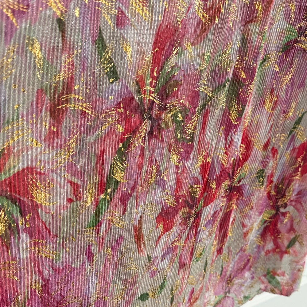 Jessica Howard Pink and Gold Floral Maxi Dress - Picture 7 of 11